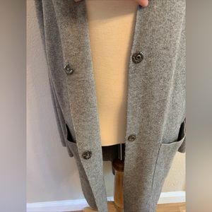 PARFOIS Fab Poliamid Pattern
Relaxed Fit Knit Kimono Cardigan
Size M Grey color.